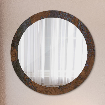 Okrúhle ozdobné zrkadlo Kovový rustikálny