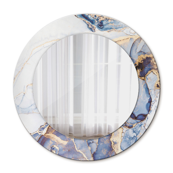 Okrúhle ozdobné zrkadlo Abstraktné tekuté umenie