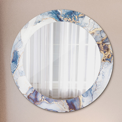 Okrúhle ozdobné zrkadlo Abstraktné tekuté umenie