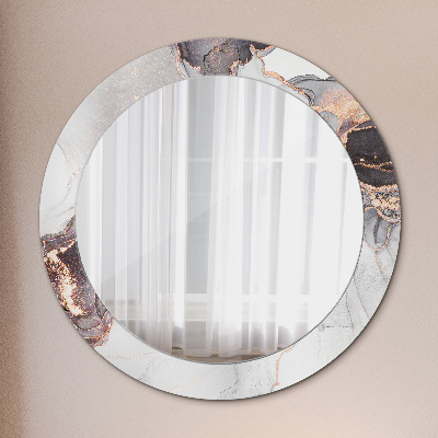 Okrúhle ozdobné zrkadlo Abstraktná tekutina