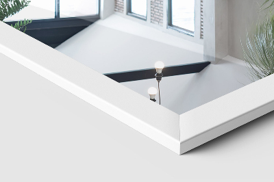 Stojacie zrkadlo s bielym rámom 36x156 cm