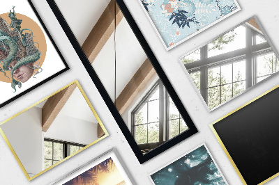 Stojacie zrkadlo s bielym rámom 36x156 cm