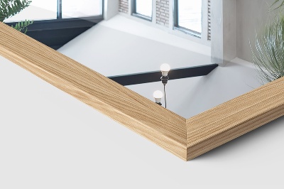 Stoacie zrkadlo s dubovým rámom 36x156 cm