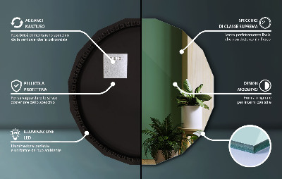 Geometrické zrkadlo s LED podsvietením