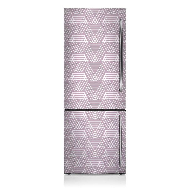 Dekoratívne magnety na chladničku Ružové trojuholníky