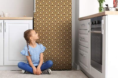 Dekoratívne magnety na chladničku Zlatý retro vzor
