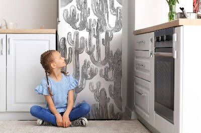 Magnetický kryt na chladničku Maľovaný kaktus