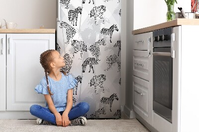 Magnetický kryt na chladničku Tigr a zebry