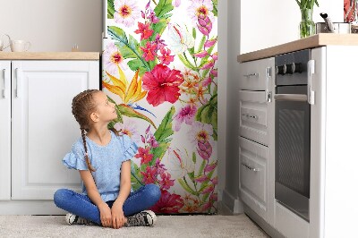 Magnetický kryt na chladničku Exotický hibiscus