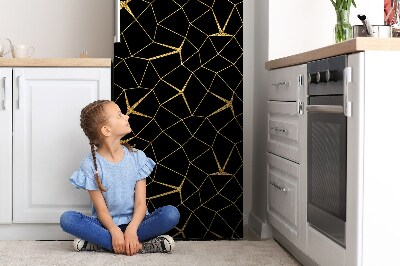 Dekoratívne magnety na chladničku Zlato a čierna mozaika