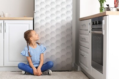 Dekoratívne magnety na chladničku Tri rozmerové šesťuholníky