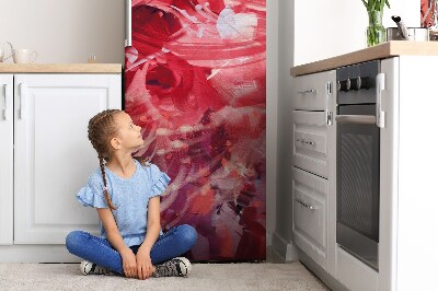 Dekoratívne magnety na chladničku Červená kvetina
