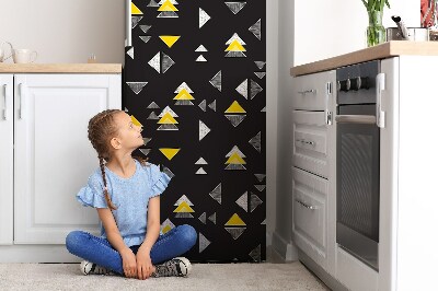 Dekoratívne magnety na chladničku Nakreslené trojuholníky