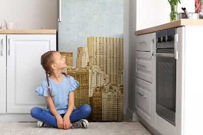 Magnetický kryt na chladničku Manhattanské mrakodrapy