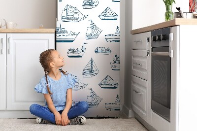 Dekoratívne magnety na chladničku Modré lode