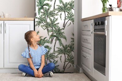 Magnetický kryt na chladničku Trópy a palmy