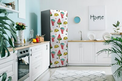 Dekoratívne magnety na chladničku Melón na palici
