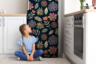 Magnetický kryt na chladničku Farebné kvety