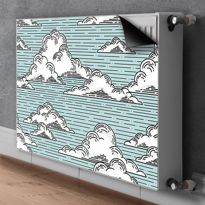 Dekoračný magnet na radiátor Kresba mraků