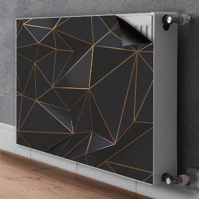Dekoračný magnetický kryt na radiátor Futuristická grafika