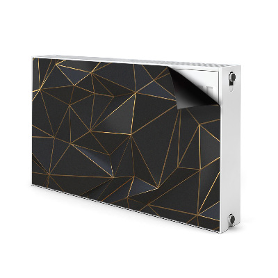 Dekoračný magnetický kryt na radiátor Futuristická grafika