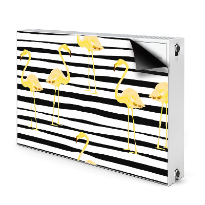 Dekoračný magnet na radiátor Zlaté plameniaky