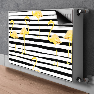 Dekoračný magnet na radiátor Zlaté plameniaky