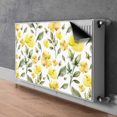 Dekoračný magnet na radiátor Žluté květy