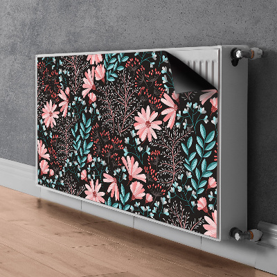 Magnetický kryt na radiátor Vintage květiny