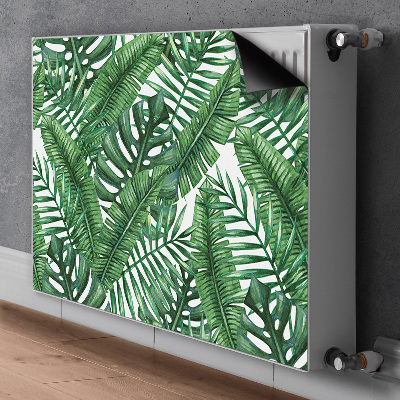 Dekoračný magnetický kryt na radiátor Tropické listy
