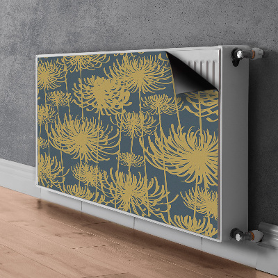 Magnetický kryt na radiátor Zlaté květiny