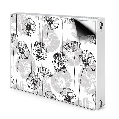 Dekoračný magnetický kryt na radiátor Glamour kvety