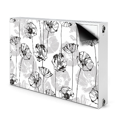 Dekoračný magnetický kryt na radiátor Glamour kvety