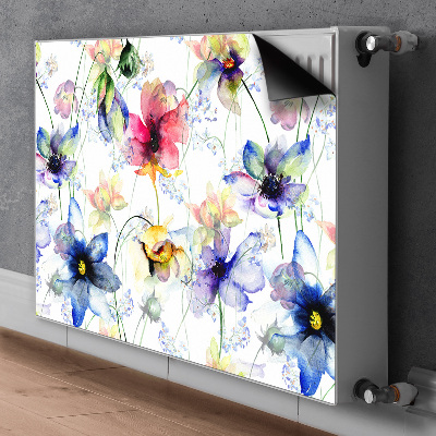 Dekoračný magnetický kryt na radiátor Polní květiny