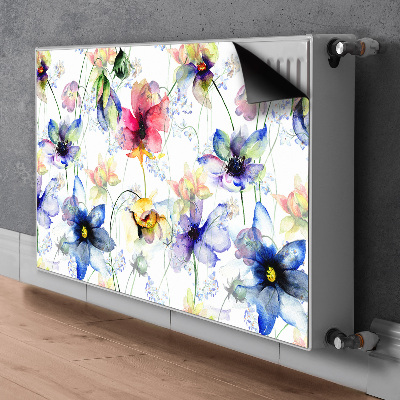 Dekoračný magnetický kryt na radiátor Polní květiny