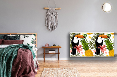 Dekoračný magnet na radiátor Toucan a ananas