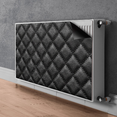 Dekoračný magnet na radiátor Černé kožené diamanty