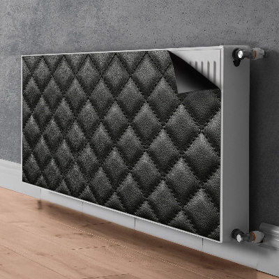 Dekoračný magnet na radiátor Černé kožené diamanty