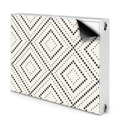 Dekoračný magnetický kryt na radiátor Geometrický vzorec
