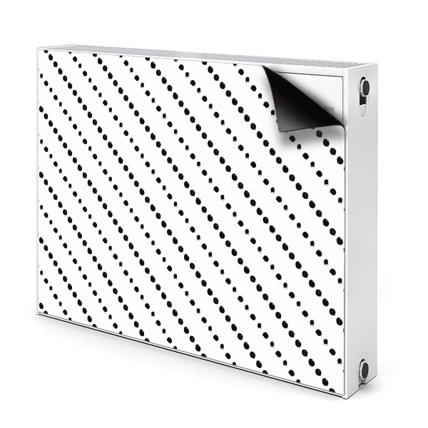 Dekoračný magnetický kryt na radiátor Geometrické body
