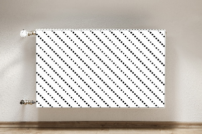 Dekoračný magnetický kryt na radiátor Geometrické body