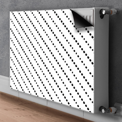 Dekoračný magnetický kryt na radiátor Geometrické body
