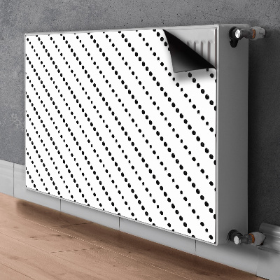 Dekoračný magnetický kryt na radiátor Geometrické body