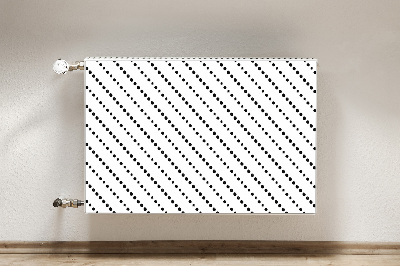Dekoračný magnetický kryt na radiátor Geometrické body