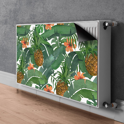 Dekoračný magnetický kryt na radiátor Tropický ananas