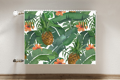 Dekoračný magnetický kryt na radiátor Tropický ananas