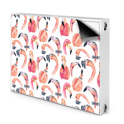 Dekoračný magnetický kryt na radiátor Crazy flamingos