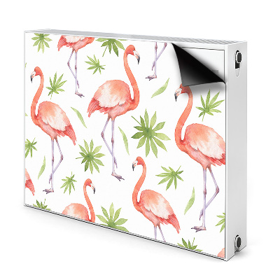 Dekoračný magnetický kryt na radiátor Flamingos