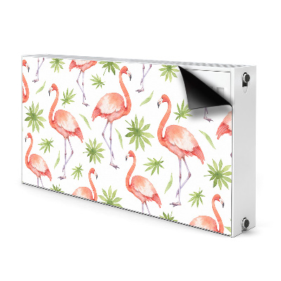 Dekoračný magnetický kryt na radiátor Flamingos