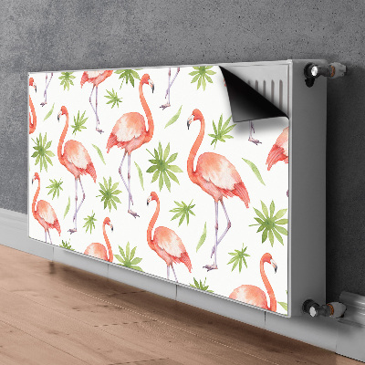 Dekoračný magnetický kryt na radiátor Flamingos